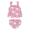 Комплект из майки и трусиков для плавания Ruffle Tankini Swimsuit Set Light Pink Daisy Fruit - 18 мес