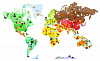 Игра-стикер Карта мира с животными (J02850)