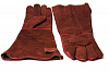 Кожаные длинные термостойкие перчатки