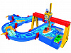 Игровой набор BIG Аква Плей. Грузовой порт с краном и лодкой 2 фигурки 104х90х25 см 3+ (8700001532) 