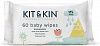 Влажные эко-салфетки Kit&Kin (60 шт/уп.) (KKBABYWIPES60)