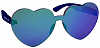 Солнечные очки голубое Сердце ( S0IHSUMI)
