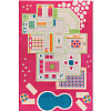 Ковер IVI 3D Play Carpets Playhouse Pink 134х200 см (8699149500117)