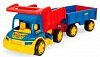 Большой игрушечный грузовик Гигант с тележкой 55 см