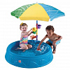 Детский бассейн с зонтом от солнца PLAY & SHADE