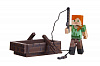 Игровая фигурка Minecraft Alex with Boat серия 3