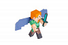 Игровая фигурка Minecraft Alex with Elytra Wings серия 4