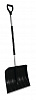 Лопата для уборки снега Snow pusher с алюминиевым черенком 50х145см черная