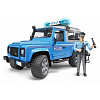 Джип  Полиция  Land Rover Defender синий, свет и звук, + фигурка полицейского