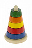 Пирамидка деревянная Коническая разноцветная (NIC2311)