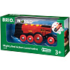 Могучий красный локомотив для железной дороги BRIO на батарейках (33592)