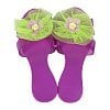 Фиолетовые туфельки с зеленым бантом для маленькой принцессы (FV75021-3)