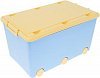 Ящик для игрушек Chomik IK-008 light blue-yellow