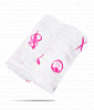 Набор пеленок из 100% органического хлопка 120х120 см (цвет розовый, 2 шт)