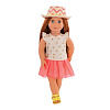 Кукла Клементин (46 см) в платье со шляпкой