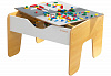 Игровой стол с доской для конструкторов, деревянный (10039)